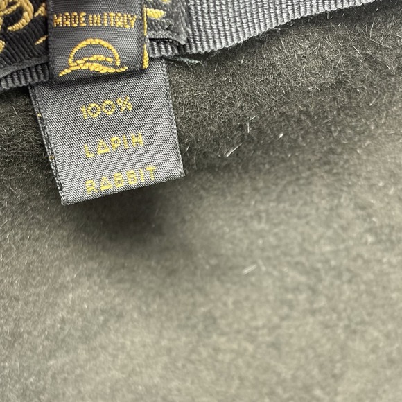 Barbisio Italian Rabbit Felt Cloche Hat Women Large US 7 3/8 EU 59 Made in Italy - Picture 4 of 8